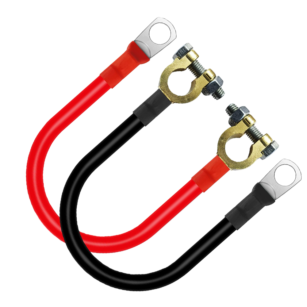 Renewable Energy Vehicles - 2PCS 50cm 2AWG Heavy Duty Battery