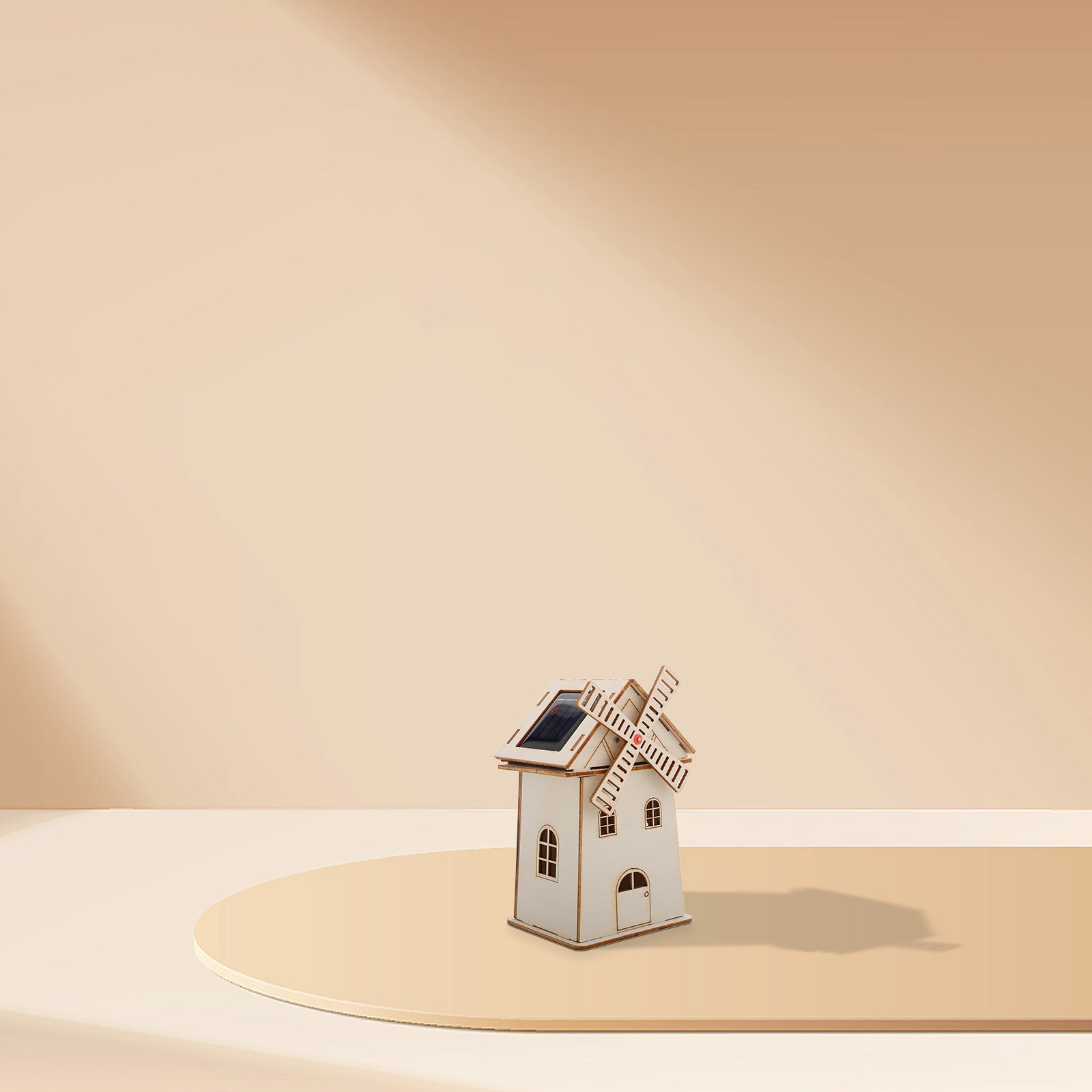 Wooden Solar Powered Windmill  - Renewable Energy For Kids ulasan dan harga