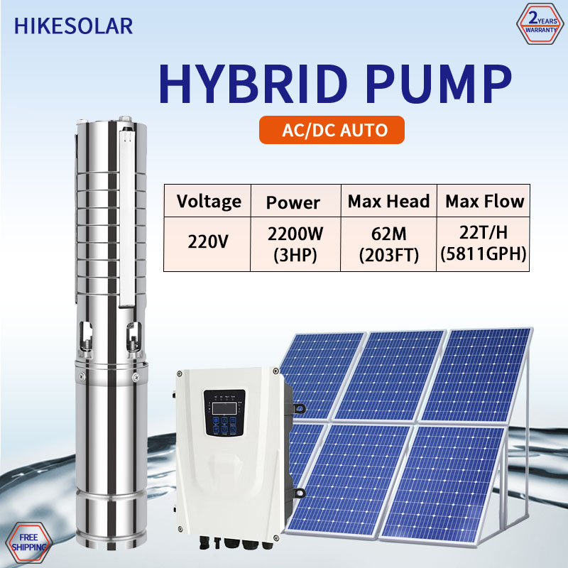 Hybrid DC AC Solar Powered Hig - Solar Pool Pump Kit ulasan dan harga