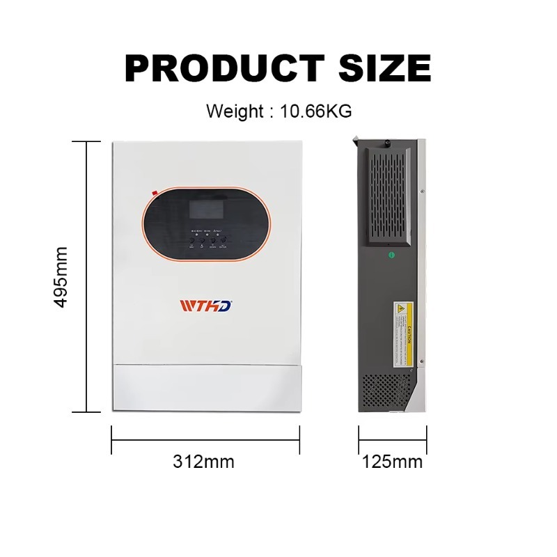 6.2KW Single Phase Off Grid On - Hybrid Solar Inverter ulasan dan harga
