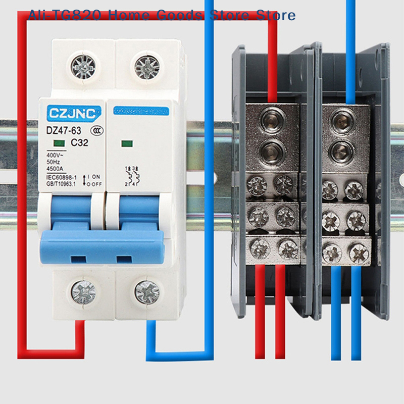 [TG820]150A Din Rail Terminal  - Din Rail Circuit Breaker ulasan dan harga