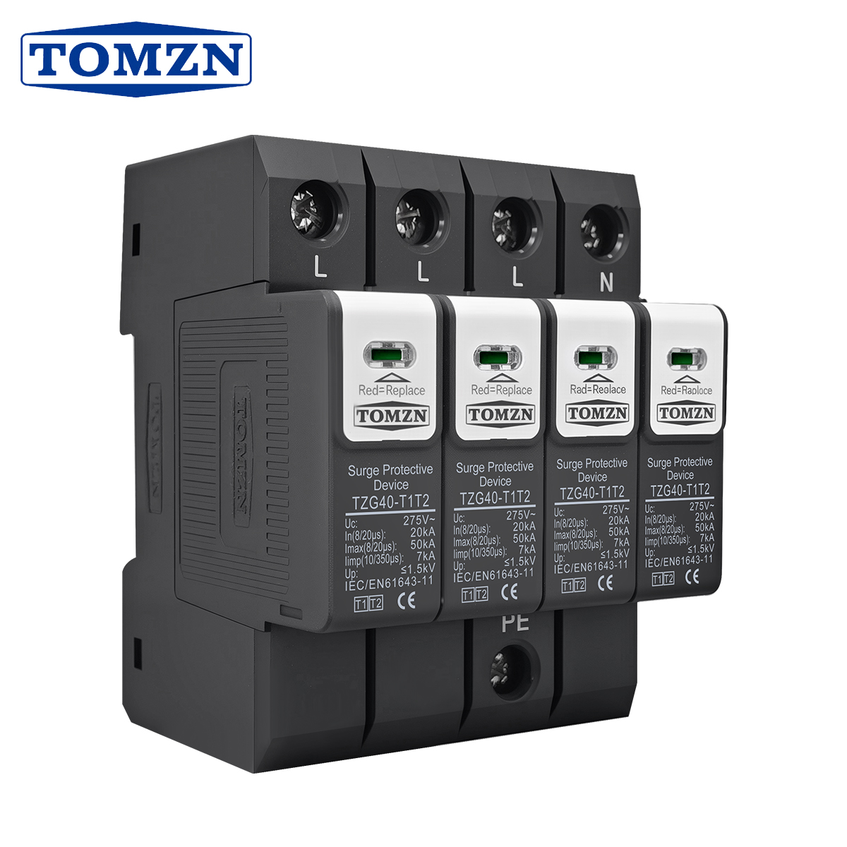 NEW Type T1 T2 2IN1 AC SPD Sur - Din Rail Circuit Breaker ulasan dan harga