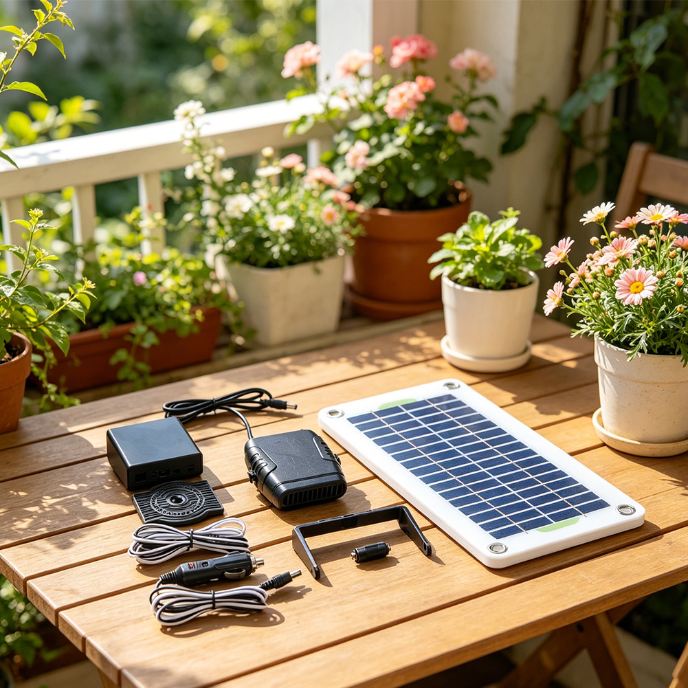 30W 12V Portable Solar Fan Hea - Renewable Energy Vehicles ulasan dan harga