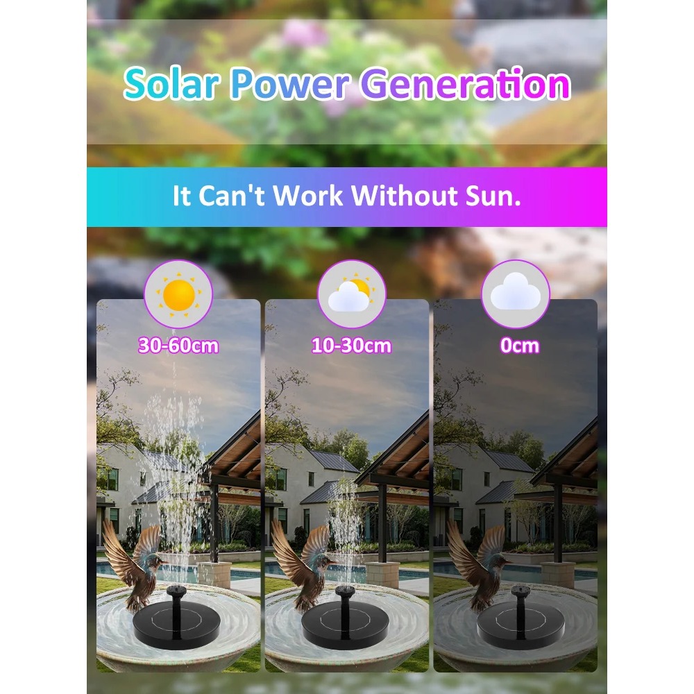 Solar Fountain Pump – Floating - Solar Pool Pump Kit ulasan dan harga