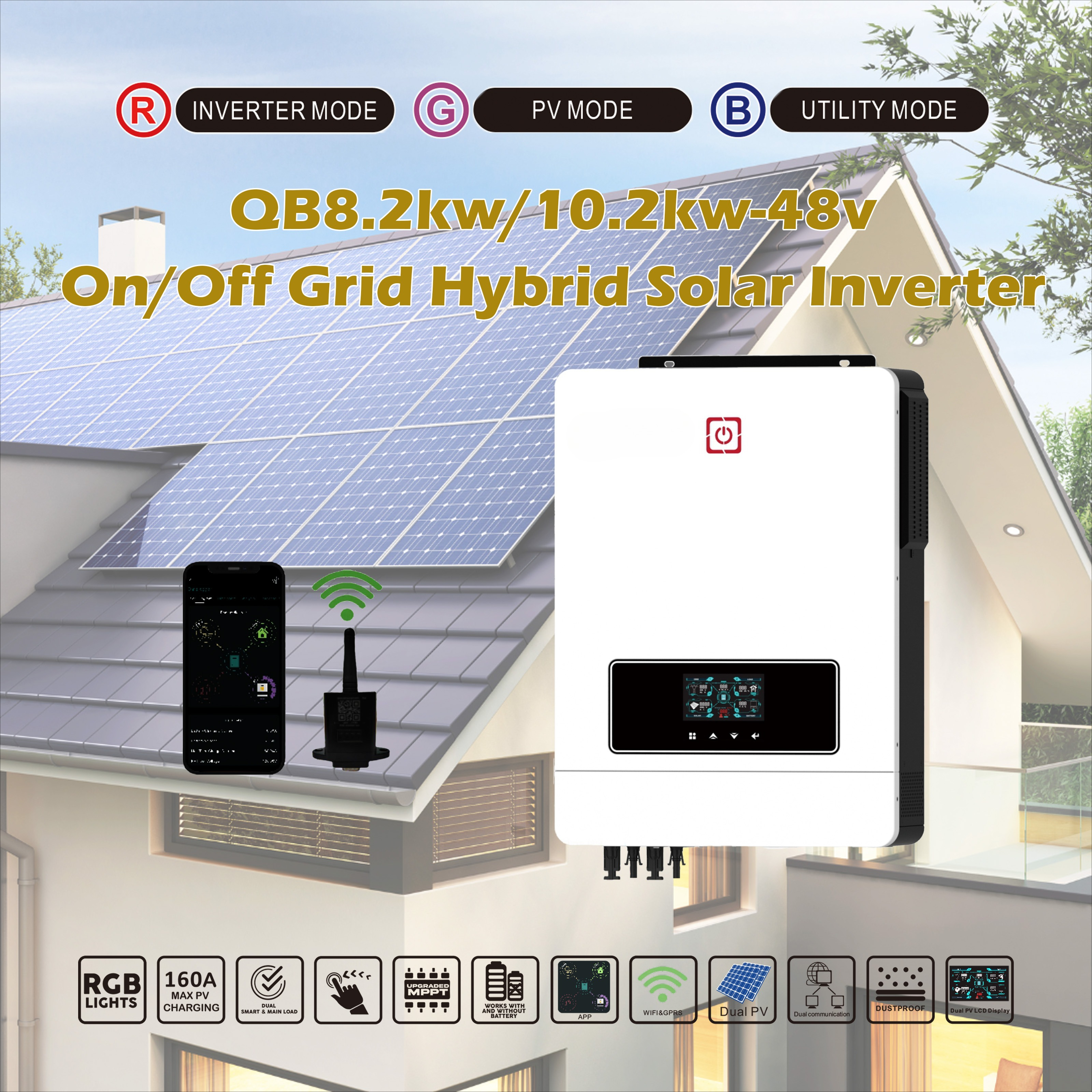 Dual Output off Grid Hybrid So - Hybrid Solar Inverter ulasan dan harga