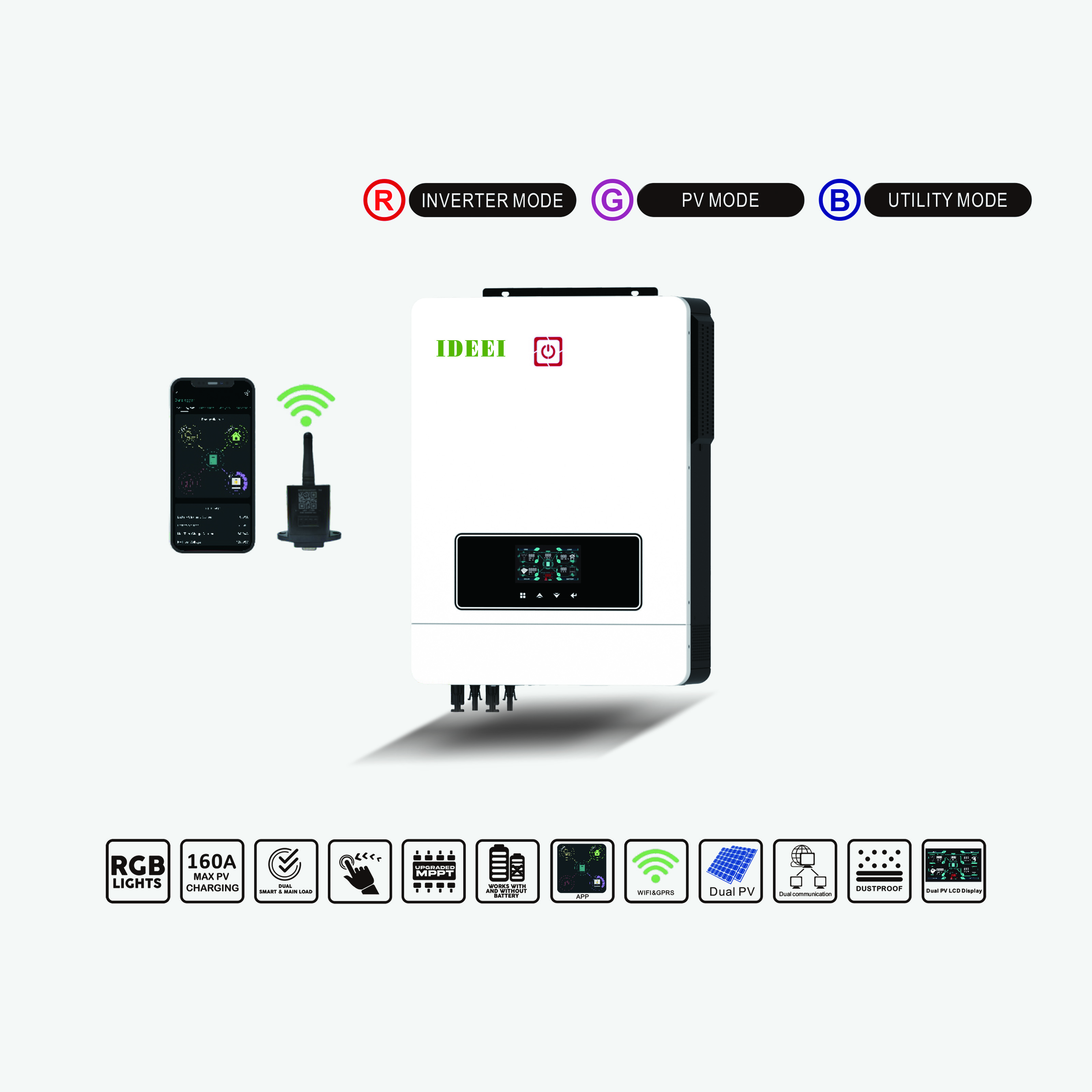 Dual Output off Grid Hybrid So - Hybrid Solar Inverter ulasan dan harga