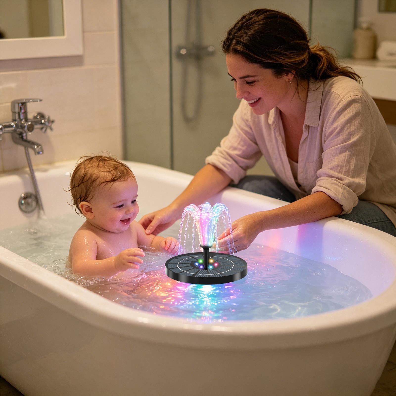 Bird Bath Fountain with Lights - Solar Pool Pump Kit ulasan dan harga