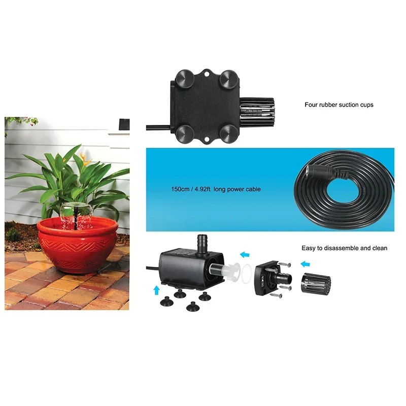 Ultra-quiet DV12V Solar Brushl - Solar Pool Pump Kit ulasan dan harga