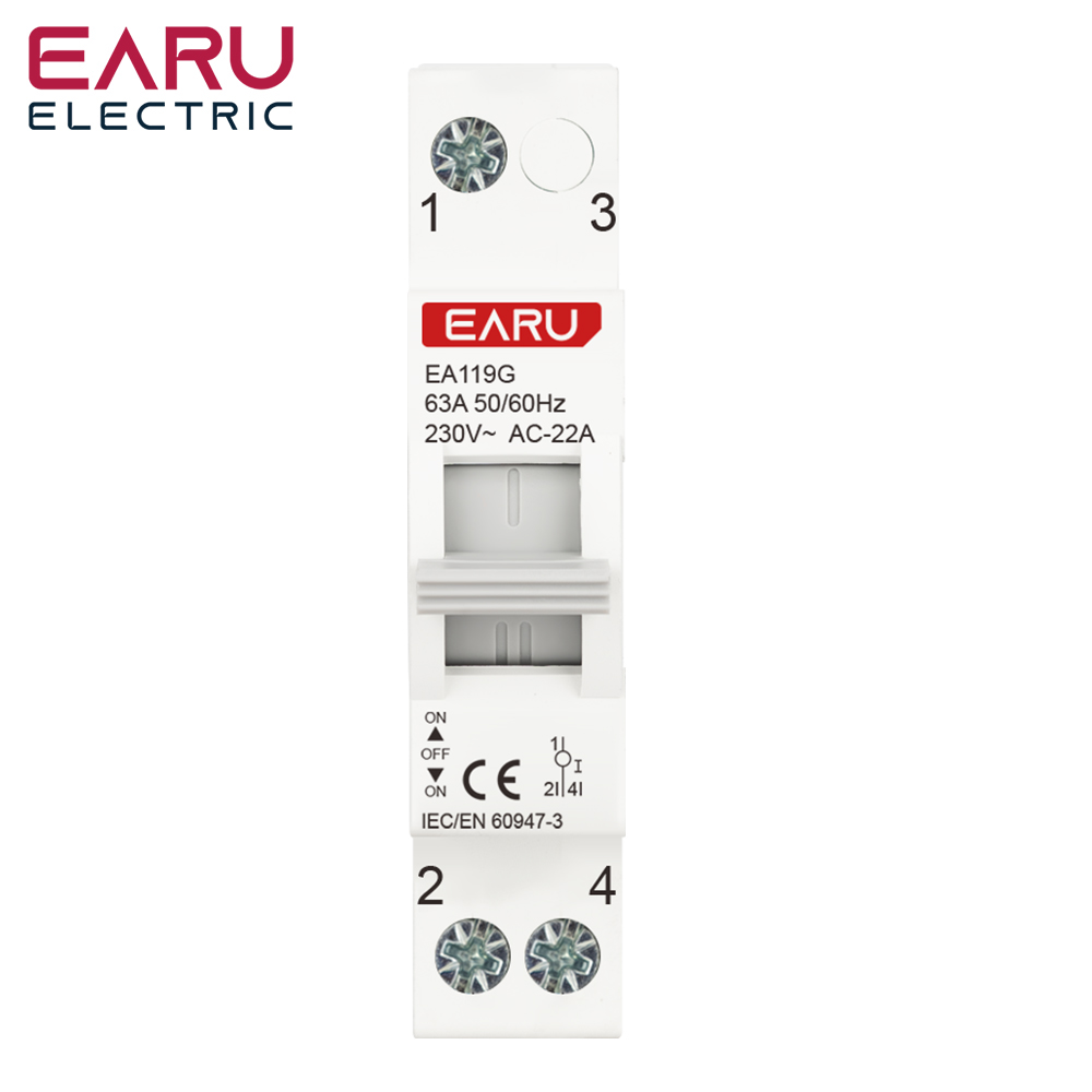 1P 40A 63A AC230V 50/60Hz Din  - Din Rail Circuit Breaker ulasan dan harga