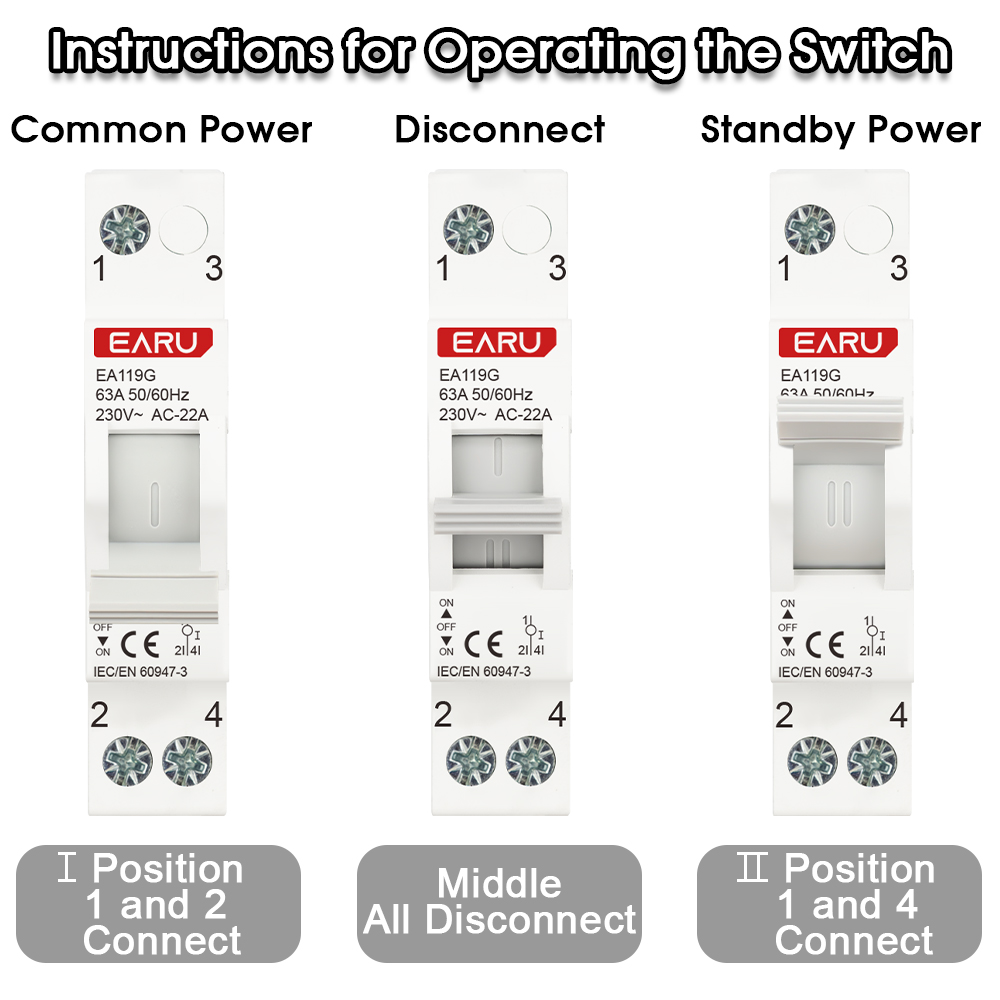 1P 40A 63A AC230V 50/60Hz Din  - Din Rail Circuit Breaker ulasan dan harga