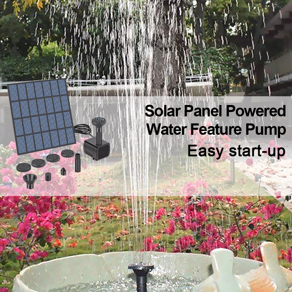 Solar Panel Powered Water Feat - Solar Pool Pump Kit ulasan dan harga