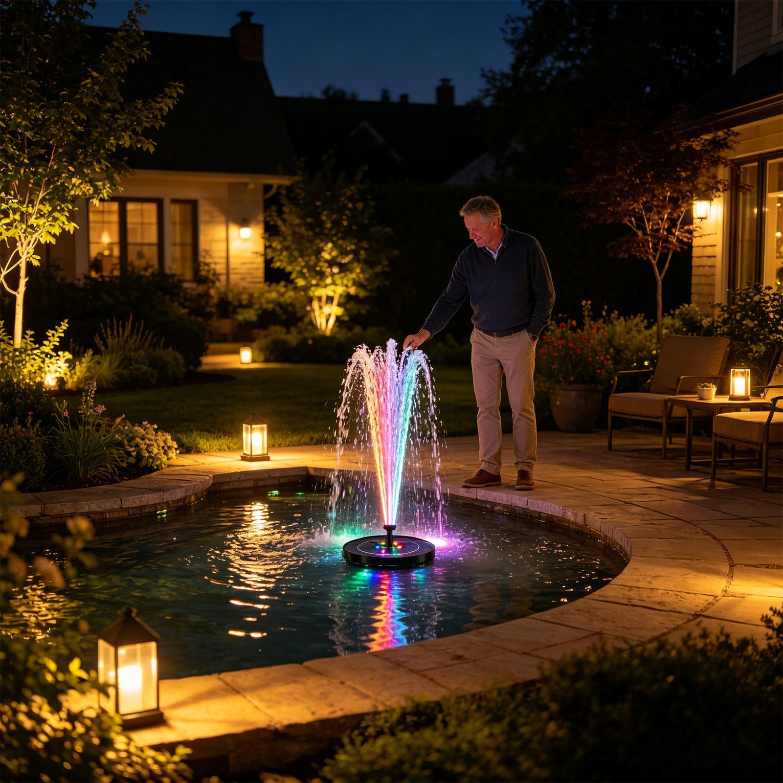 Floating Solar Bird Bath Fount - Solar Pool Pump Kit ulasan dan harga