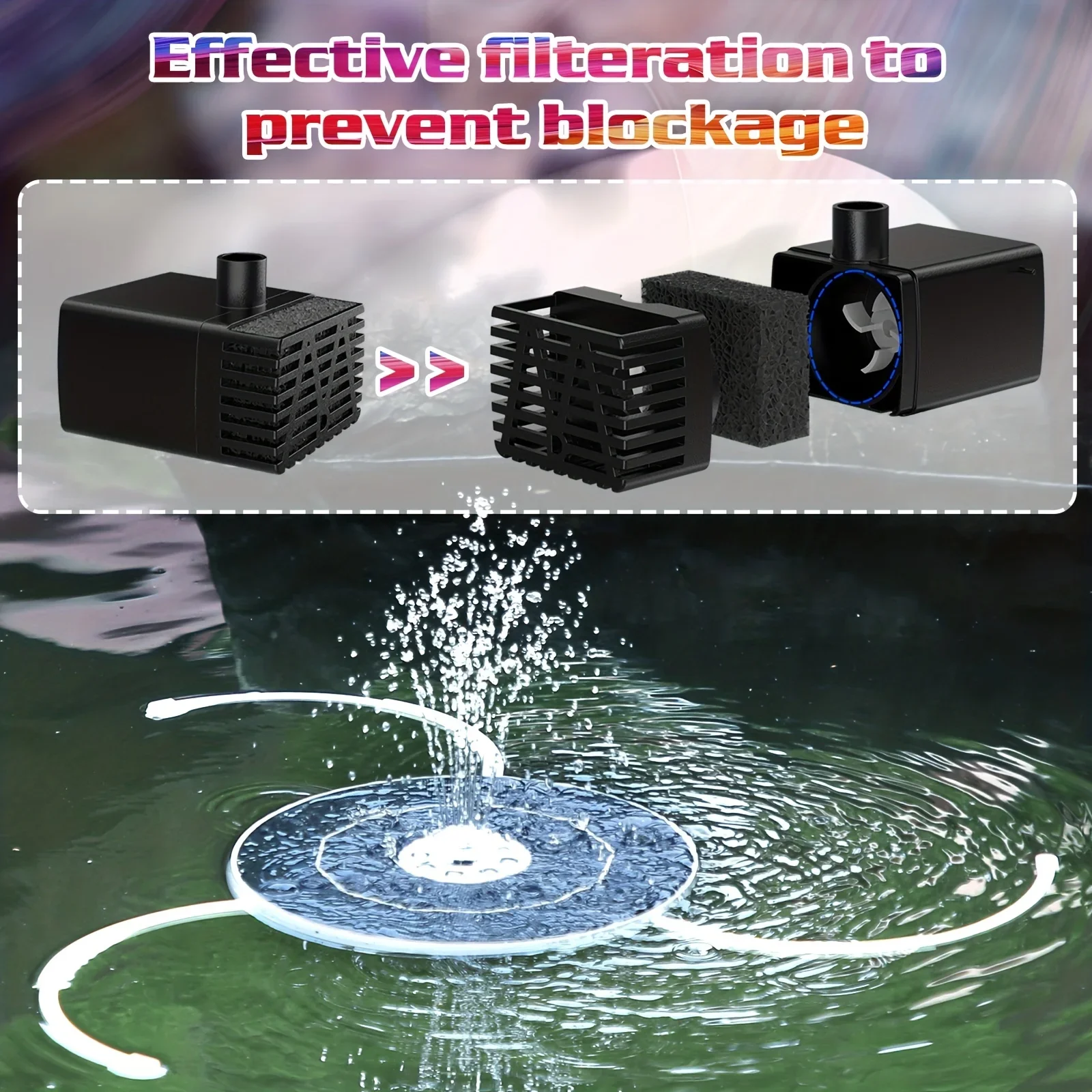 6.5W LED Solar Fountain Pump w - Solar Pool Pump Kit ulasan dan harga