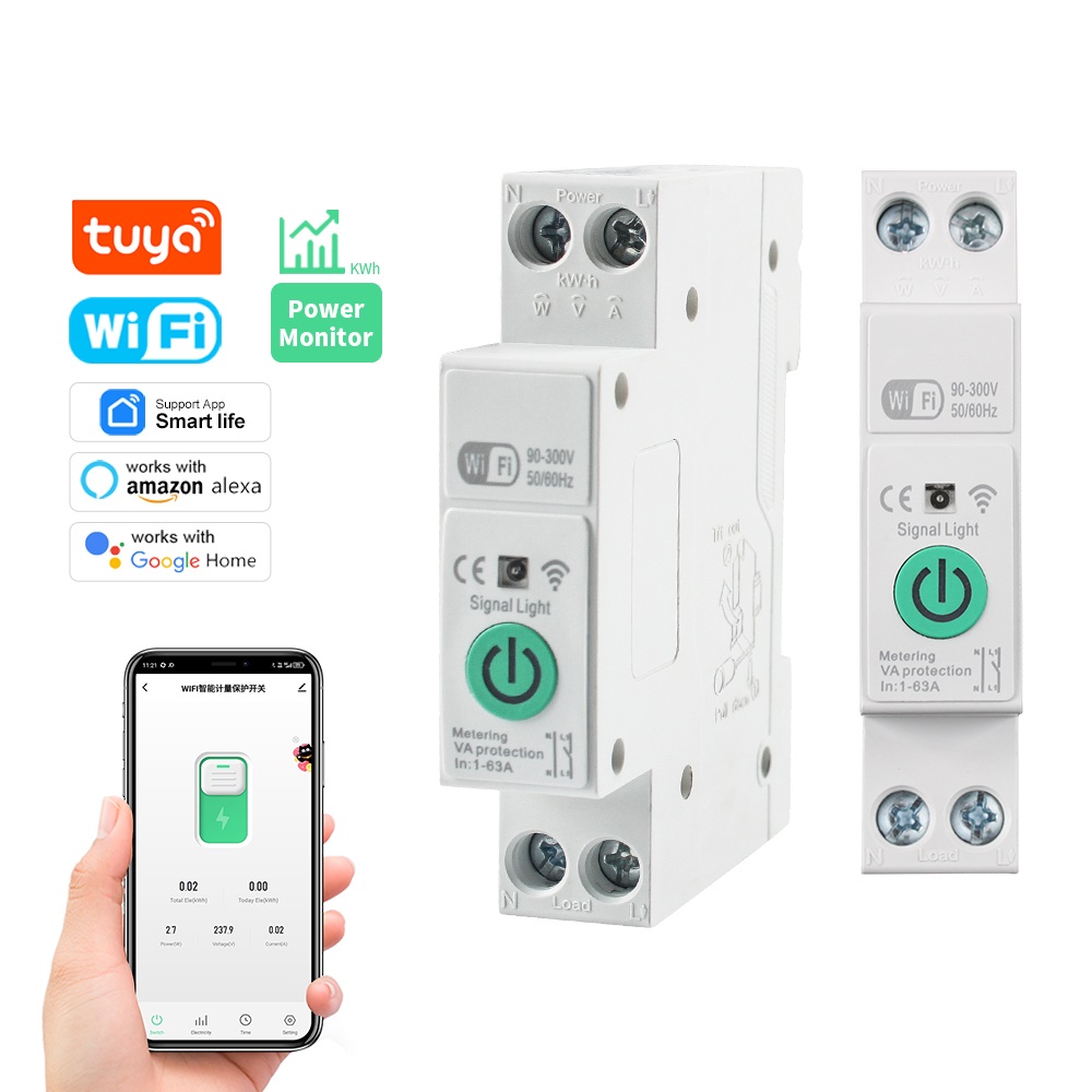 Tuya Smart WiFi Circuit Breake - Din Rail Circuit Breaker ulasan dan harga