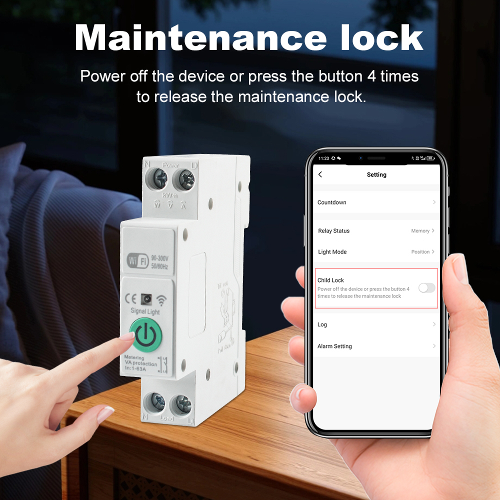 Tuya Smart WiFi Circuit Breake - Din Rail Circuit Breaker ulasan dan harga